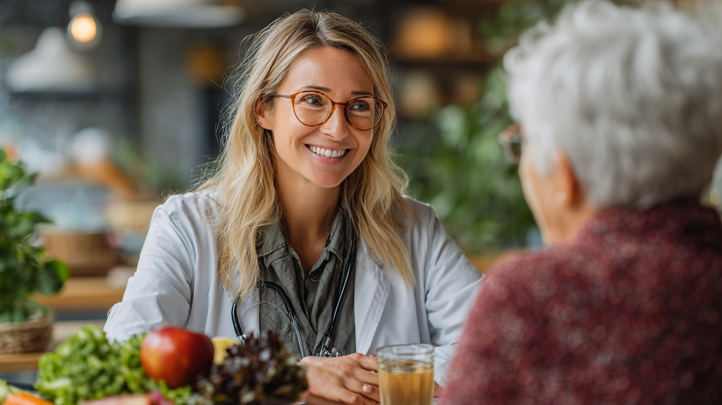 Grupa starszych osób ćwiczących w parku